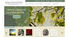 Desktop Screenshot of bumpersfuneralhome.com