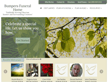 Tablet Screenshot of bumpersfuneralhome.com